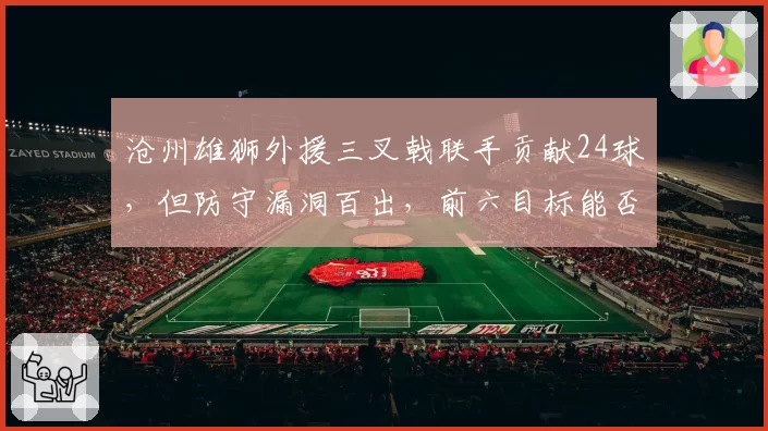 沧州雄狮外援三叉戟联手贡献24球，但防守漏洞百出，前六目标能否实现？